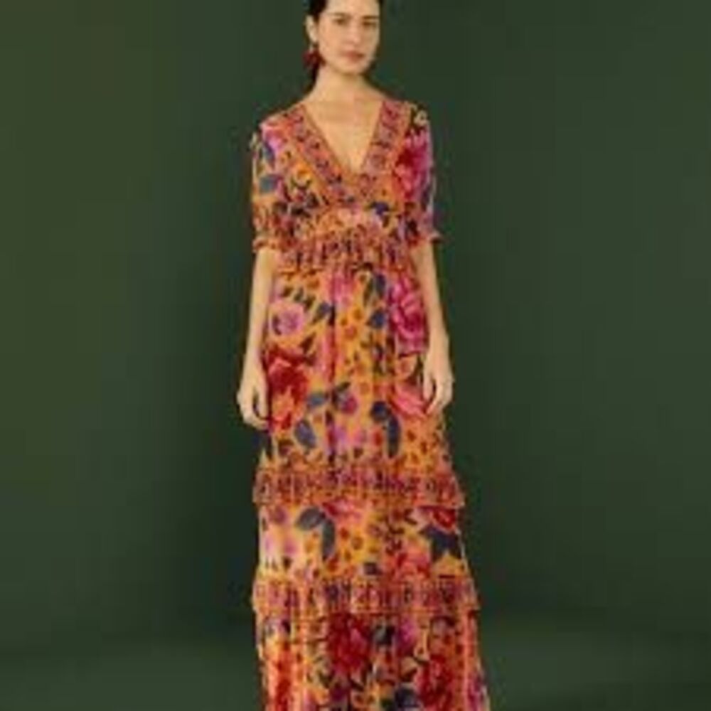 FARM Rio Multicolor Floral Maxi Dress